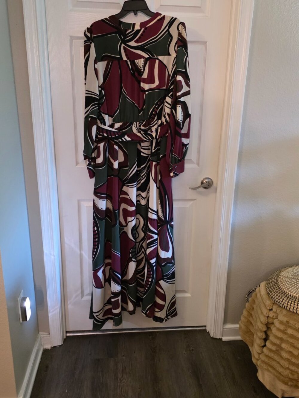 Premier Amour Womens Long Sleeve Floral Maxi Dress Plus multi Color size 16 Prod - Picture 6 of 7